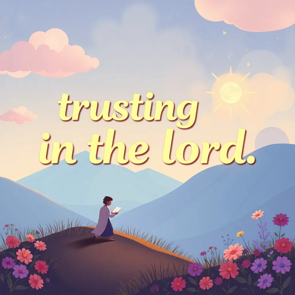 trusting in the lord